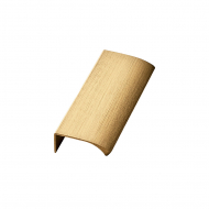 Profile Handle Edge Straight - 100mm - Brushed Brass