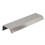 Edge Pull Handle Side - 160mm - Stainless Steel Look