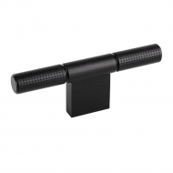 Cabinet Knob T Point - Brushed Black