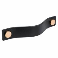 Handle Loop - 128mm - Black Leather/Copper