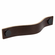 Handle Loop - 128mm - Brown Leather/Black