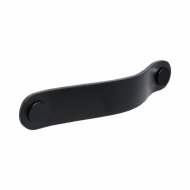 Handle Loop Round - 128mm - Black Leather/Black