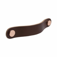 Handle Loop Round - 128mm - Brown Leather/Copper
