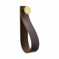 Loop Strap - Brown Leather/Brass