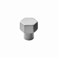 Cabinet Knob Hexa - 24mm - Stainless Steel Finish