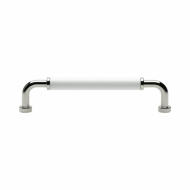 Handle Brohult M - 128mm - Nickel plated/White