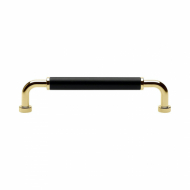 Handle Brohult M - 128mm - Polished Brass/Black