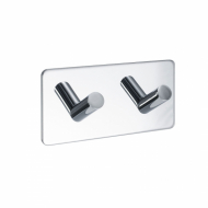 Towel Hook Base 200 2-Hook - Chrome