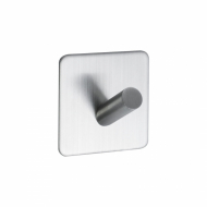 Towel Hook Base 200 1-Hook - Brushed Stainless Steel Finish