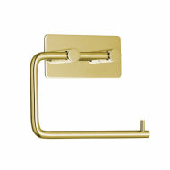 Base 200 Toilet Roll Holder - Polished Brass