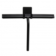 Shower Scraper With Holder Base - Matte Black