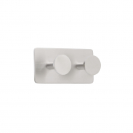 Towel Hook Base 210 2-Hook - Brushed Stainless Steel Finish