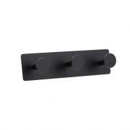 Towel Hook Base 210 3-Hook - Matte Black