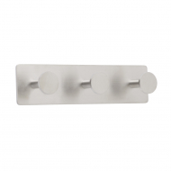 Towel Hook Base 210 3-Hook - Brushed Stainless Steel Finish