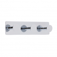 Towel Hook Base 210 3-Hook - Chrome