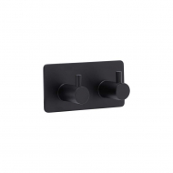 Towel Hook Base 220 2-Hook - Matte Black