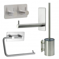 Bathroom Kit Base 220 - Brushed Stainless Steel Finish