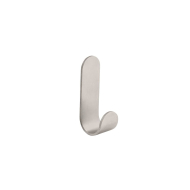 Single Hook Base - Brushed Stainless Steel