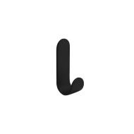 Single Hook Base - Matte Black