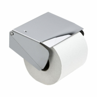 Solid Paper Holder With Lid - Chrome