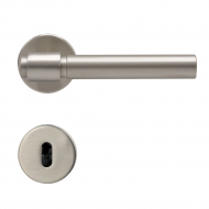 Door Handle Helix 200 Plain - European Standard - Stainless Steel Finish