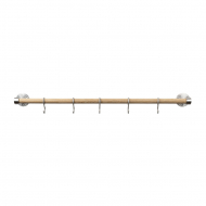Kitchen Rail Aveny - 600mm - Complete - Oak/Brushed Stainless