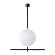 Bathroom mirror IO with lighting & shelf - Black