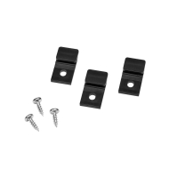 Mounting Clips Tuby - Black - 3-pack