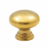 Cabinet Knob 411 - Untreated Brass
