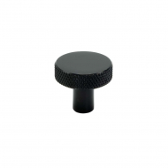 Cabinet Knob Flat - Matte Black