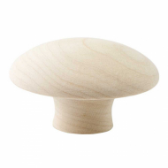 Cabinet Knob Mushroom - Untreated Birch