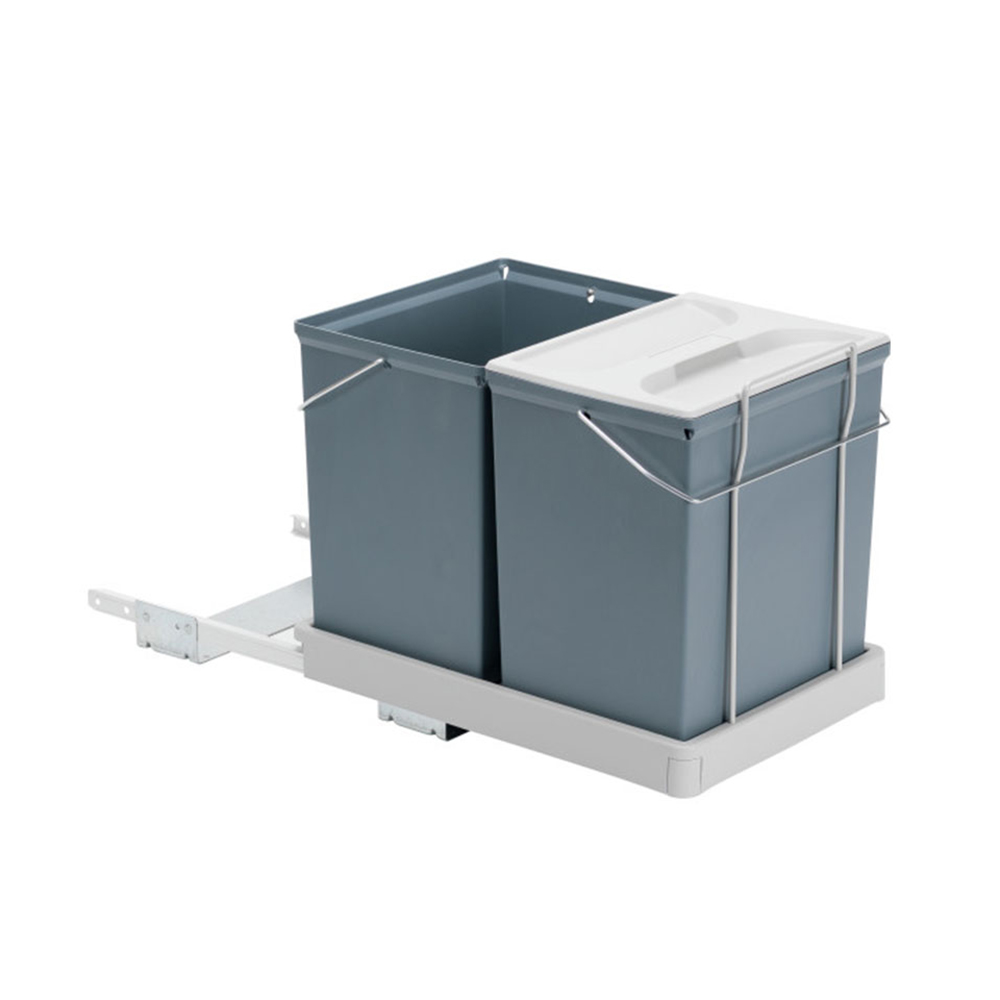 Recycling Bin - Select 2 - Silver in the group Storage  / All Storage / Waste sorting solution at Beslag Online (select_2_silver)