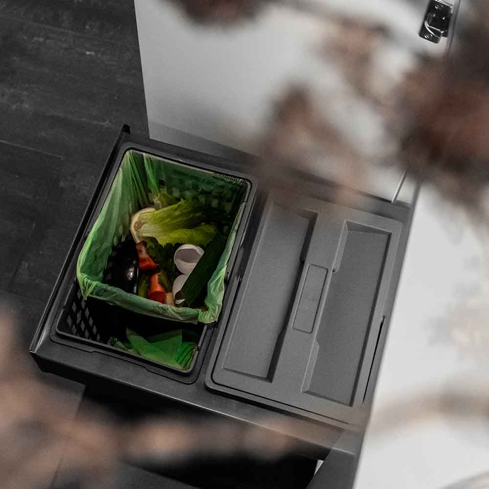 Kitchen Recycling Bin - Select Base Eco - Dark Grey