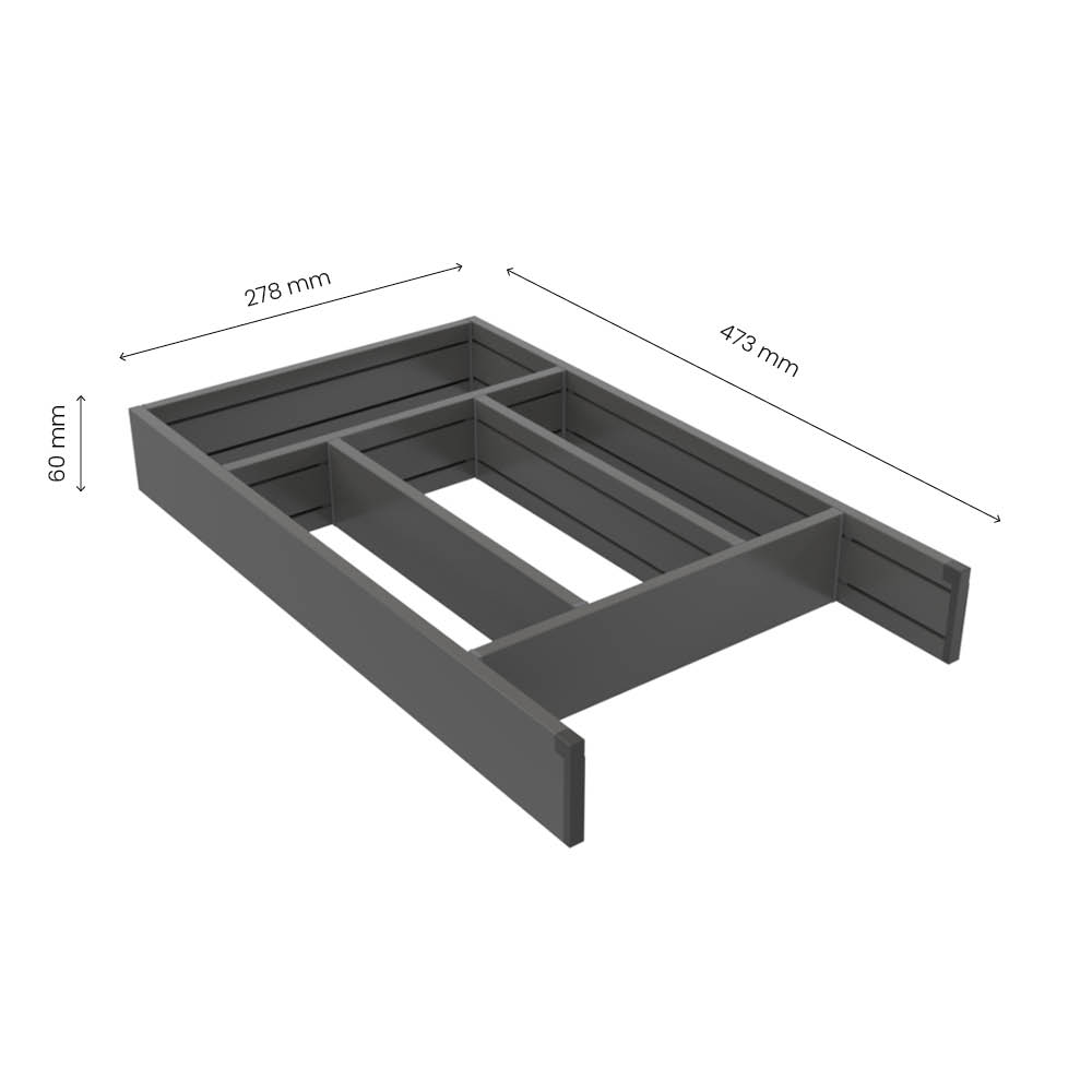 Cutlery Drawer Flex Basic - 500 (473mm) - Dark Gray
