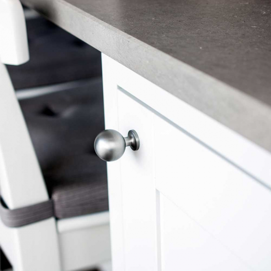 Cabinet Knob Lily - Stainless Steel Finish