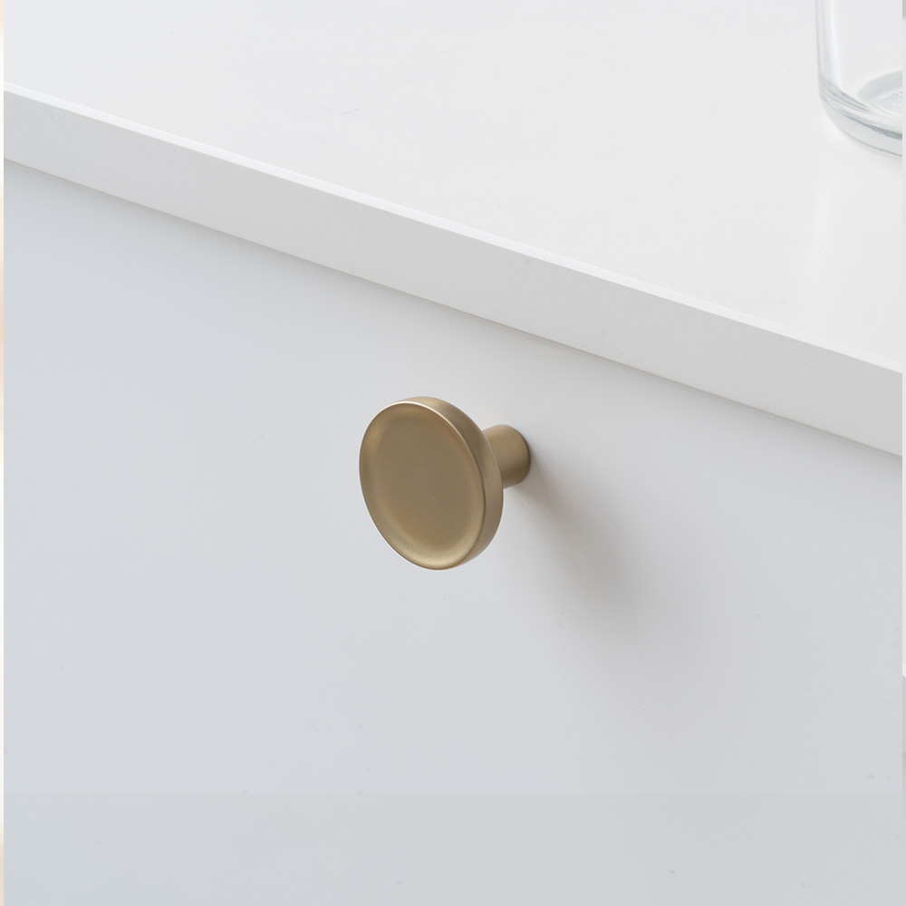 Cabinet Knob Vibe Soft - 38mm - Brushed Gold