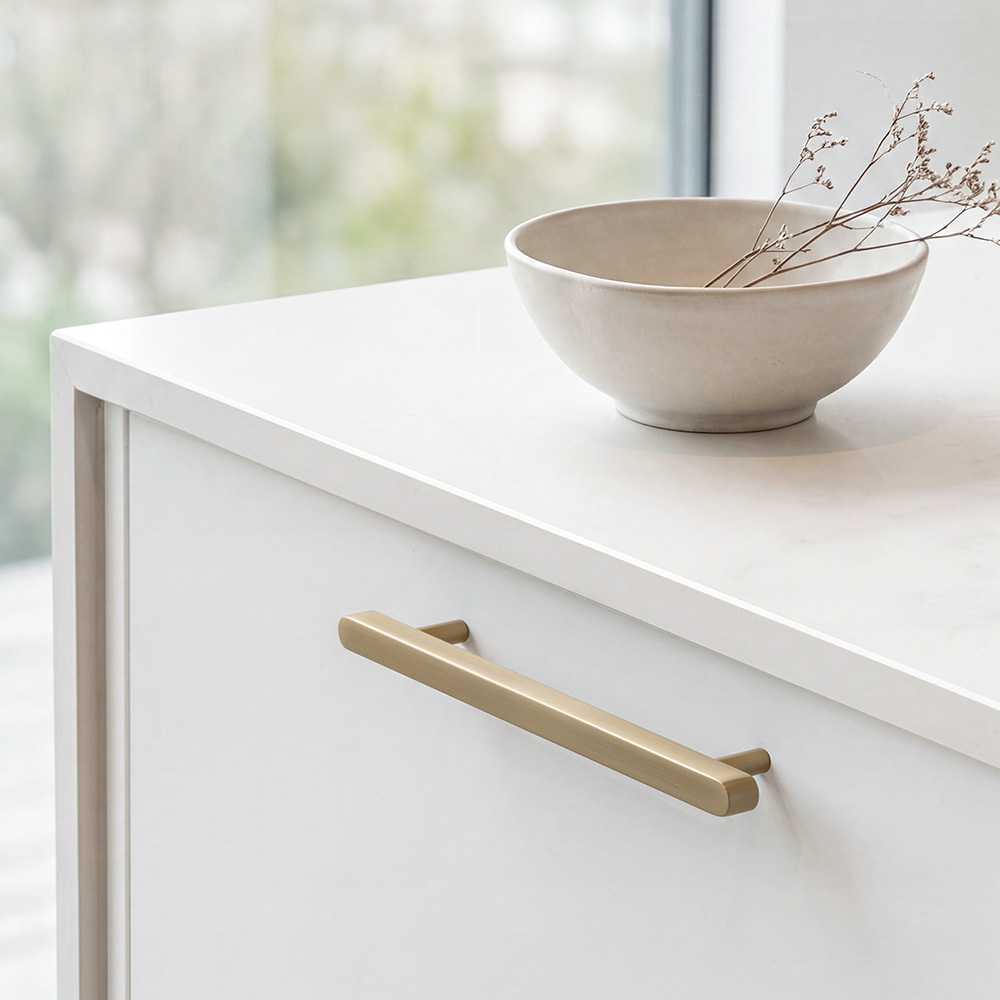 Handle Rod - 160mm - Brushed Gold