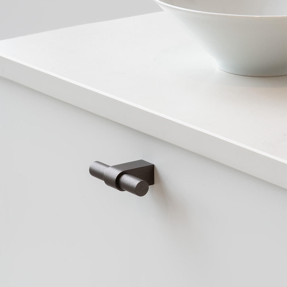 Cabinet Knob T Trace - Dark Bronze