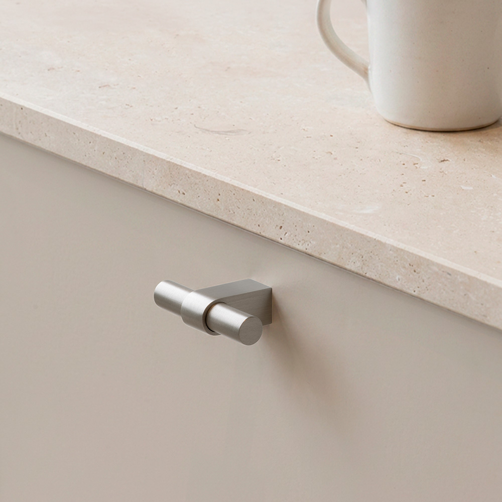 Cabinet Knob T Trace - Stainless Steel Look