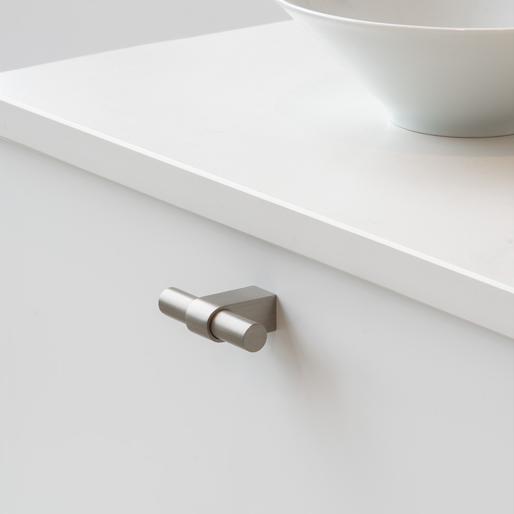 Cabinet Knob T Trace - Stainless Steel Look
