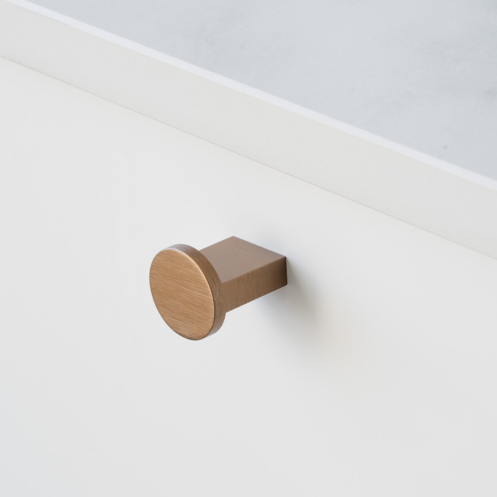 Knob Nexx Ø25mm - Dark Brushed Brass