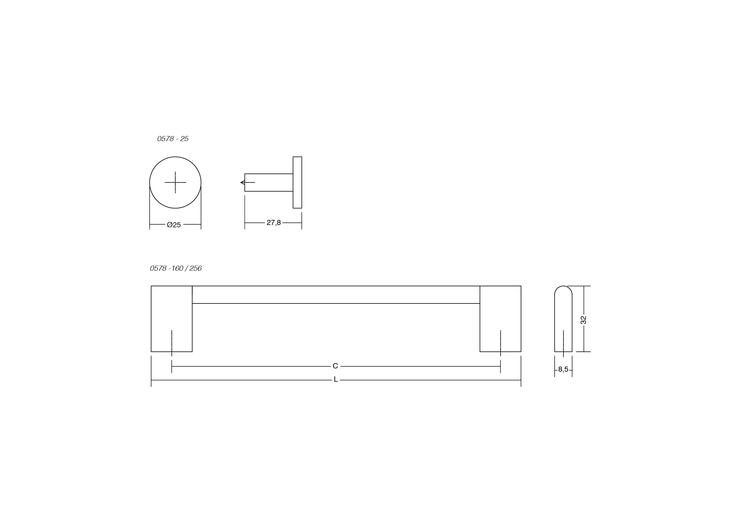 Knob Nexx Ø25mm - Brushed Black