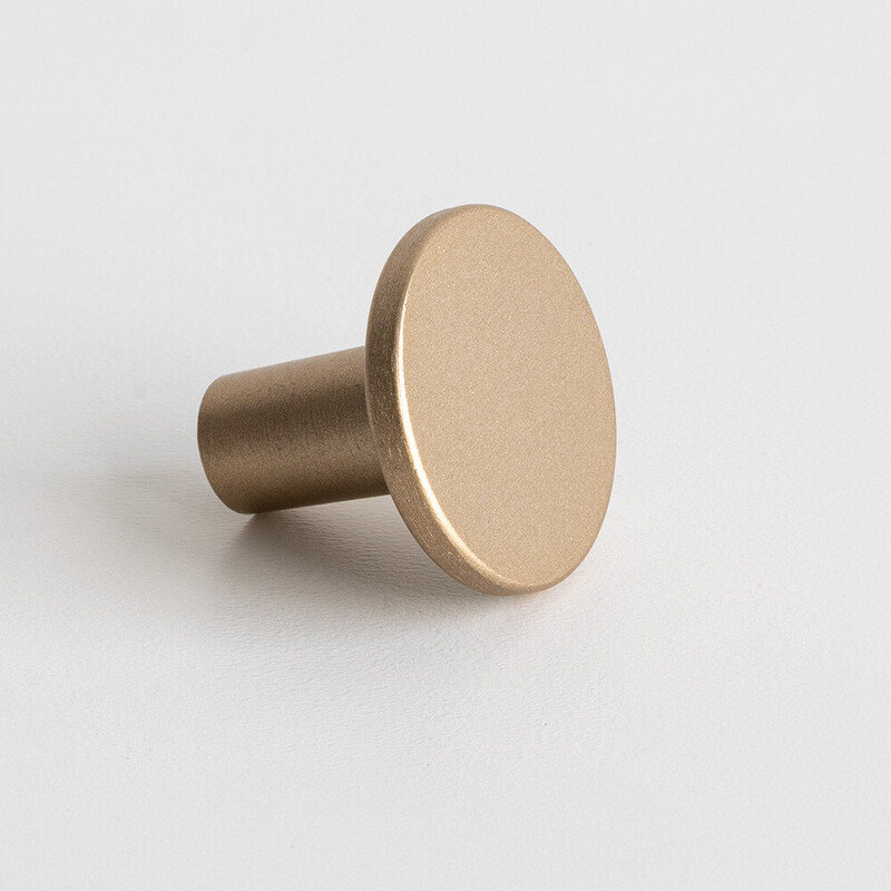 Cabinet Knob Lund - 25mm - Brushed Light Gold
