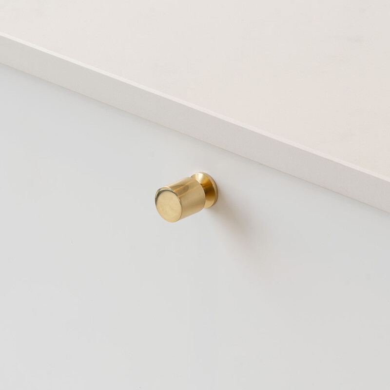 Cabinet Knob Solo - 21mm - Polished Brass