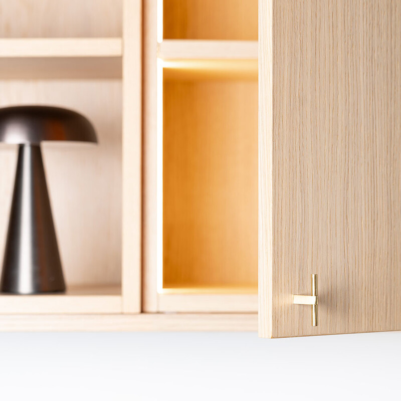 Cabinet Knob T Petit - Polished Brass