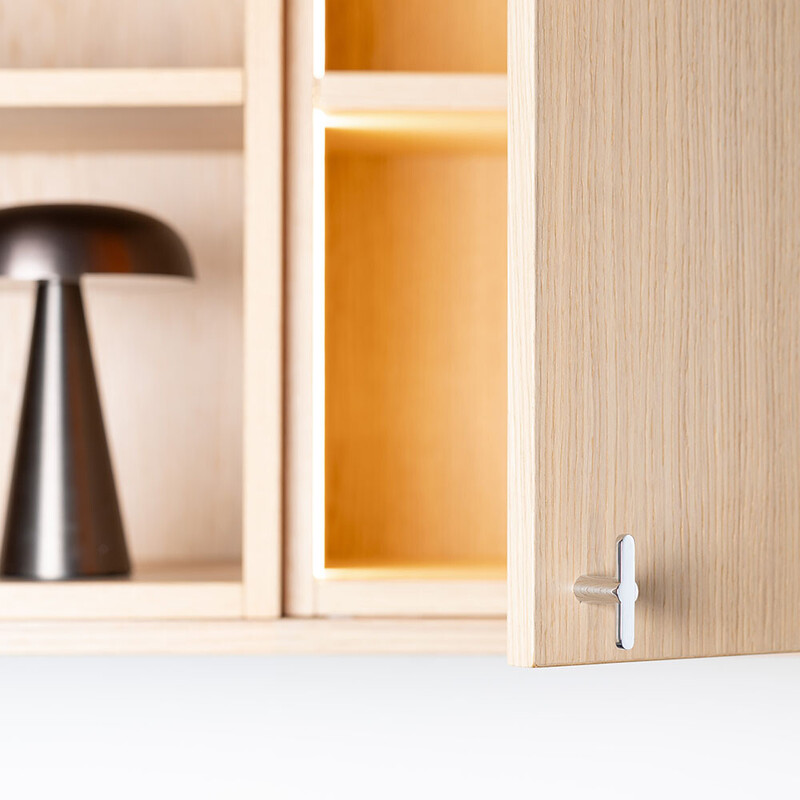 Cabinet Knob T Flow - Polished Chrome