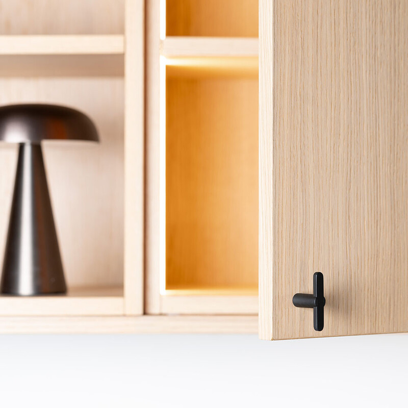 Cabinet Knob T Flow - Matte Black