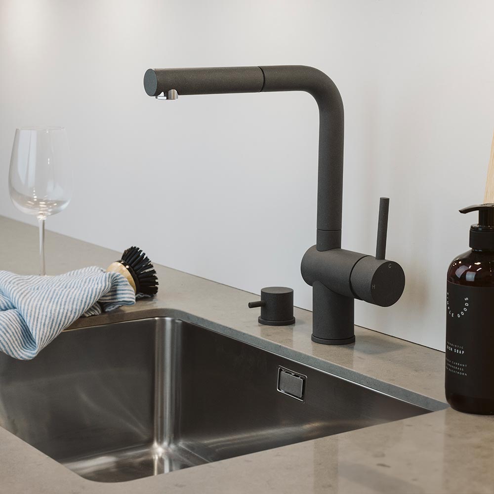 Dishwasher Shut-Off Valve - Silgranit Rockgrey