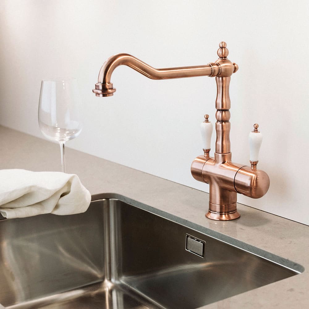 Kitchen Mixer Tap Oslo Retro - Copper