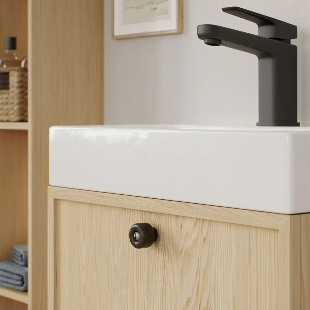 Cabinet Knob Nola - 30mm - Dark Stained Oak